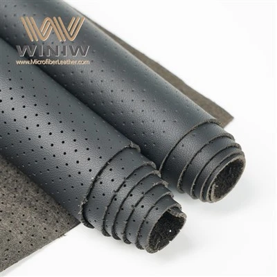 1,4 mm perforerat mikrofibertyg imiterat autoläder